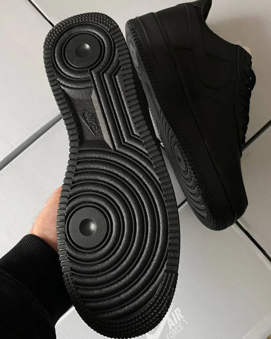Men’s Black Air-Style Casual Sneakers